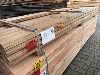 Ca. 44x Douglas Zweeds Rabat, 26x190mm, lengte 300cm